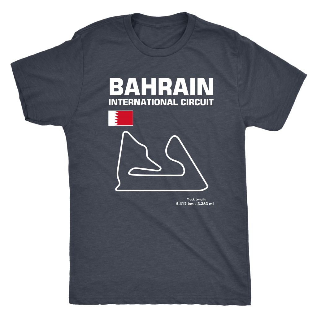 Bahrain International Circuit Race Track Outline Series T-shirt and Hoodie