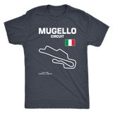 Mugello Circuit Racetrack Outline Series T-shirt and Hoodie