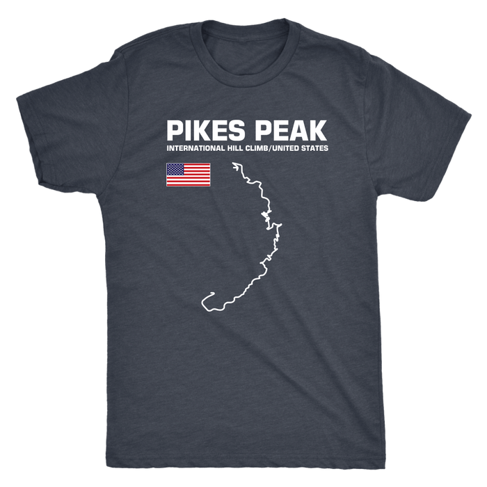 Pikes Peak International Hill Climb Track Outline Series T-shirt or Hoodie