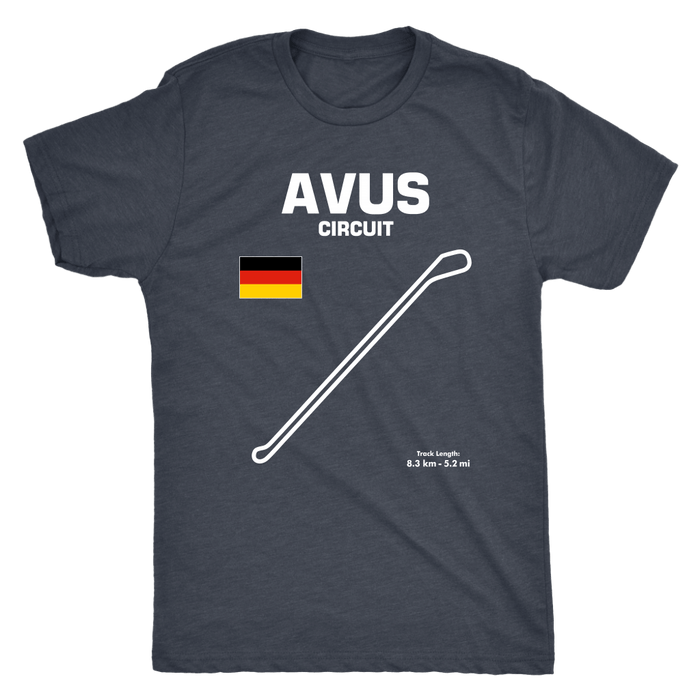 Avus Circuit Germany Race Track Outline Series T-shirt and Hoodie