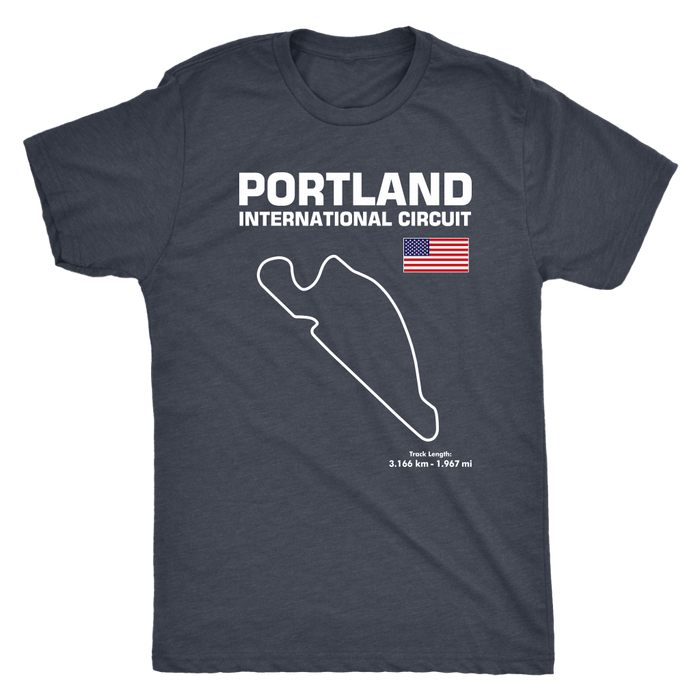 Portland International Circuit Race Track Outline Series T-shirt or Hoodie