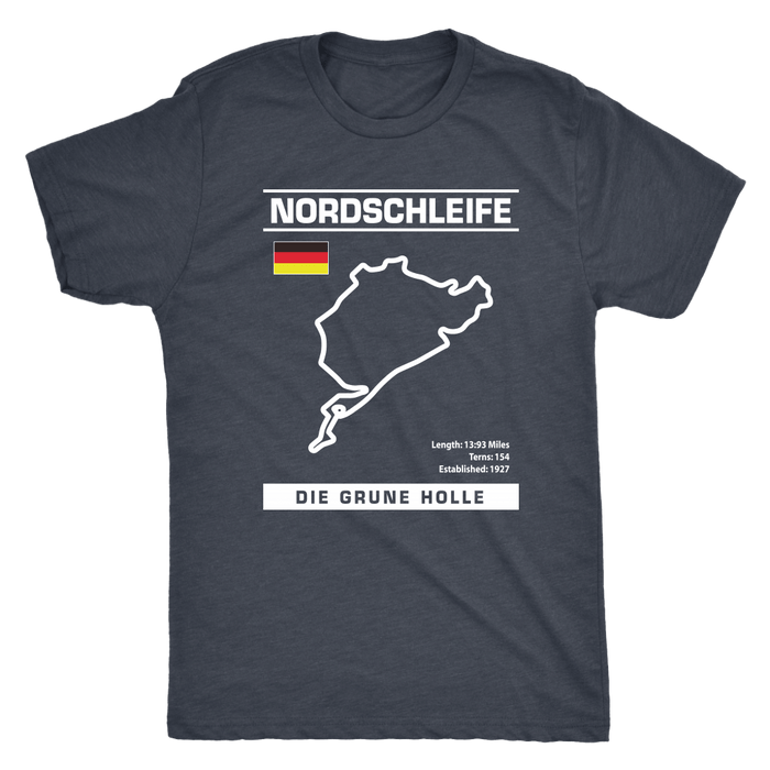 Nordschleife "Die Grune Holle" Track Outline Series Shirt and Hoodie