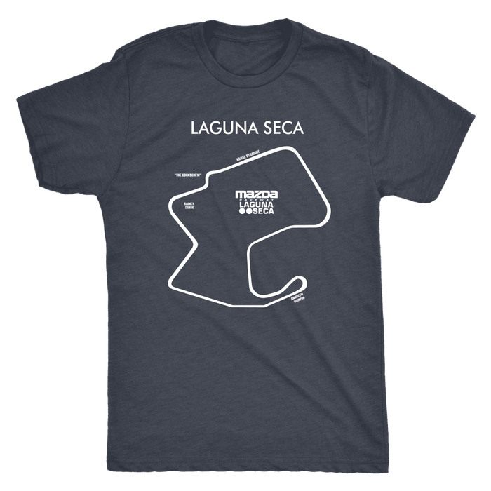 Laguna Seca WeatherTech Raceway Track Outline T-shirt