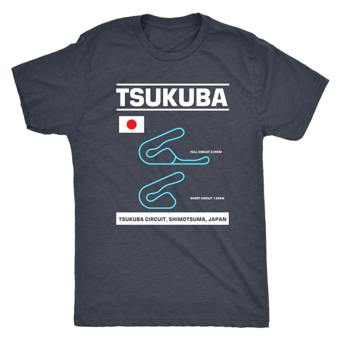 Tsukuba Circuit Race Track Outline Series T-shirt