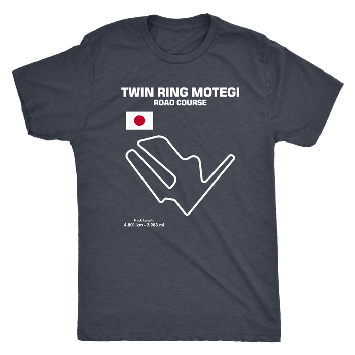 Twin Ring Motegi Road Course Track Outline Series T-shirt and Hoodie