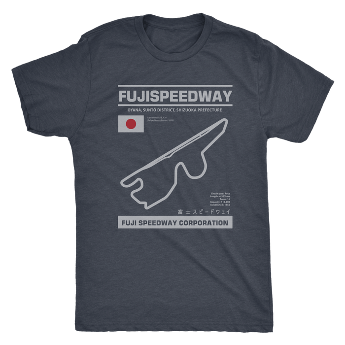 Fuji Speedway Race Track Outline Series T-shirt