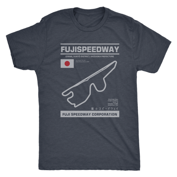 Fuji Speedway Race Track Outline Series T-shirt