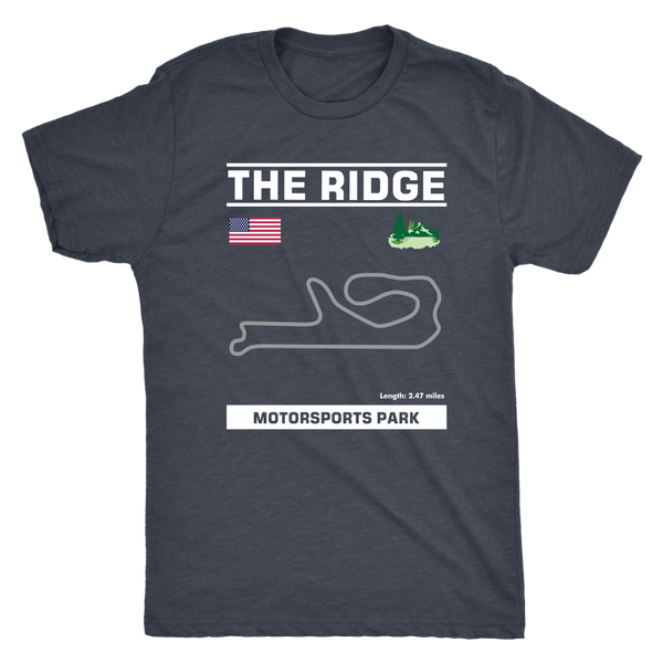 Washington State The Ridge Race Track Outline Series T-shirt