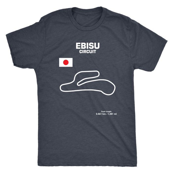 Ebisu Circuit Japan Race Track Outline Series t-shirt or Hoodie