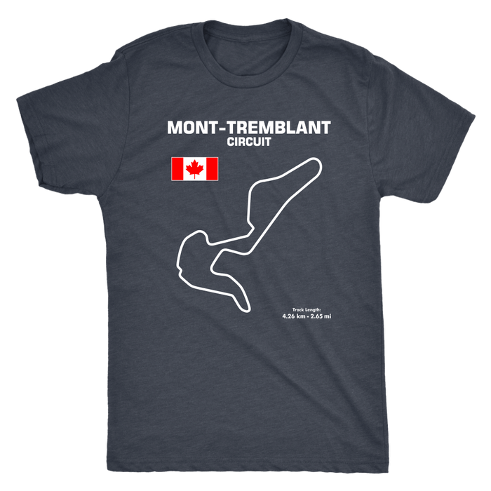 Mont-Tremblant Circuit Track Outline Series T-shirt and Hoodie