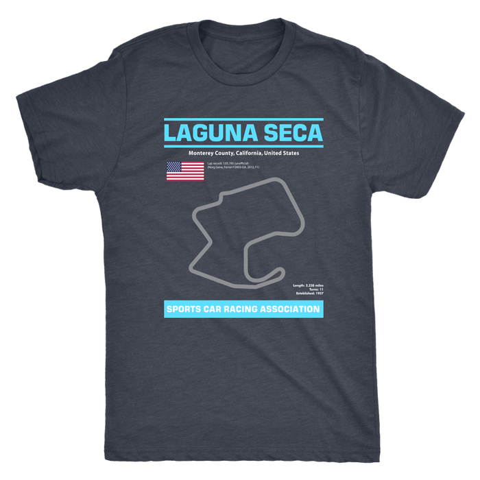 Version 2 Laguna Seca Race Track Outline Series T-shirt