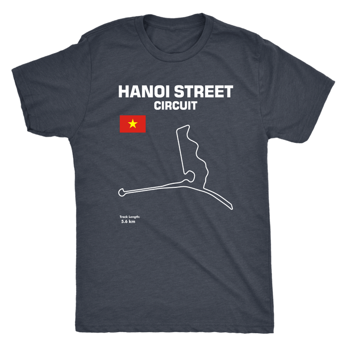 Hanoi Street Circuit Vietnam Track Outline Shirt