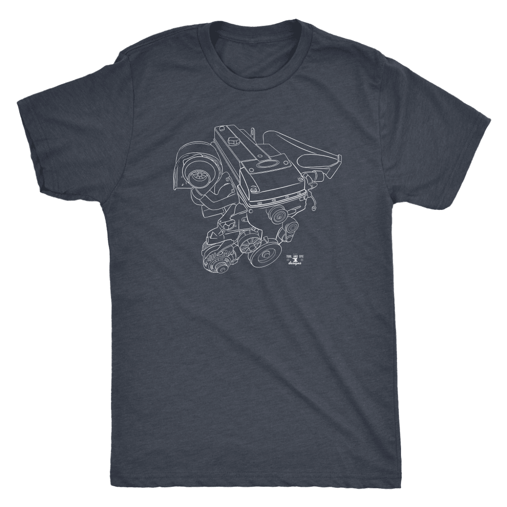 Ford Australia Barra Engine Blueprint T-shirt