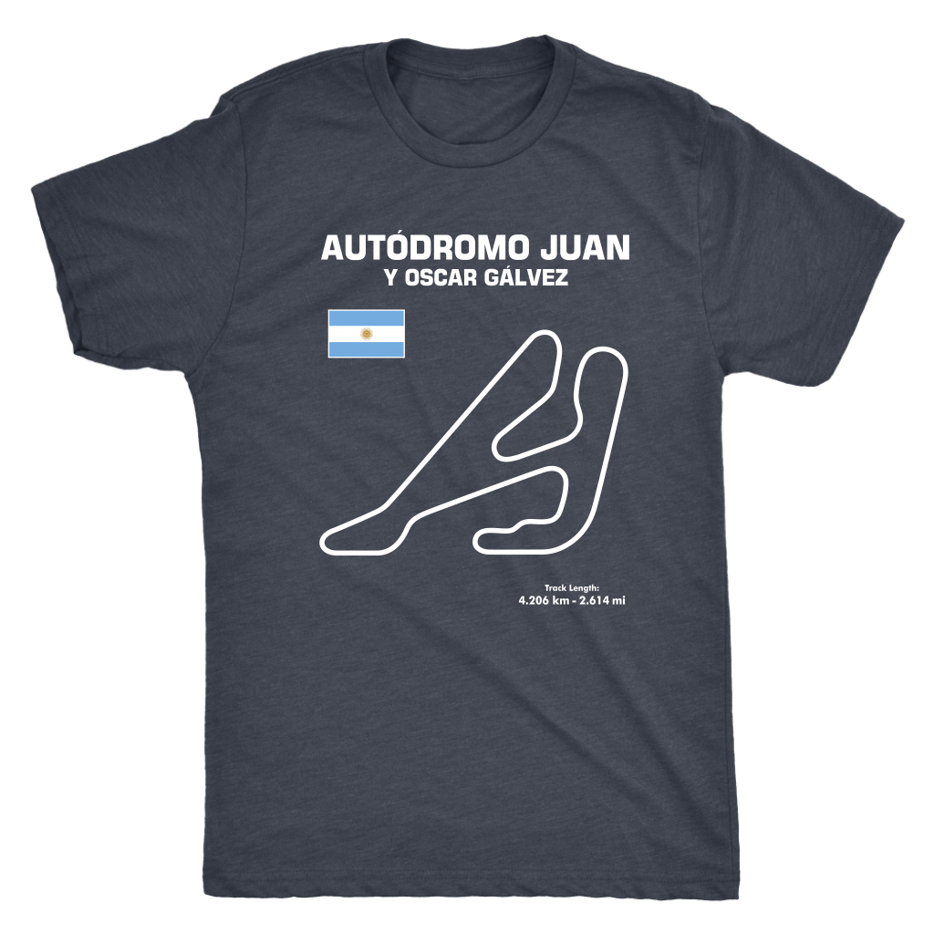 Autódromo Juan y Oscar Gálvez Buenos Aires Race Track Outline Series T-shirt or Hoodie