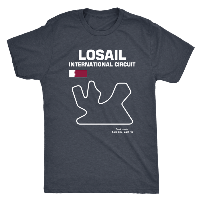 Losail International Circuit Qatar Race Track Outline Series T-shirt or Hoodie