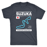 Suzuka International Racing Course Race Track Outline Series T-shirt version 2