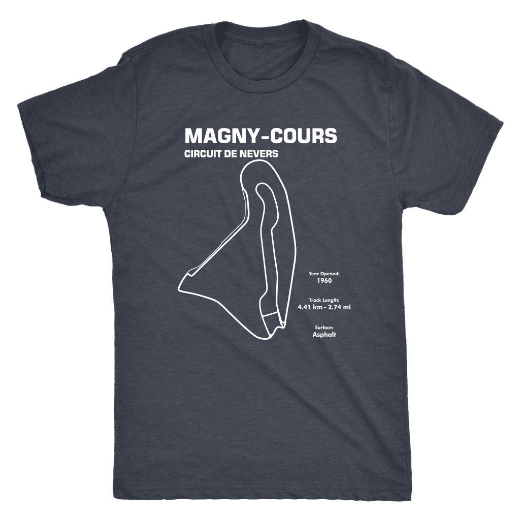 Circuit De Nevers Magny Cours Track Outline Series Race Track Shirt
