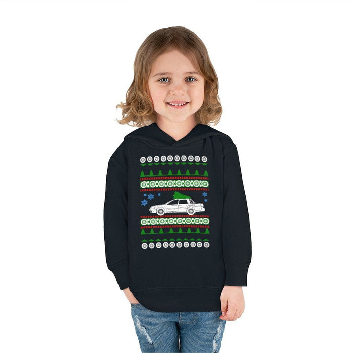 Car like a Baja Ugly Christmas Sweater Hooded Sweatshirt Toddler