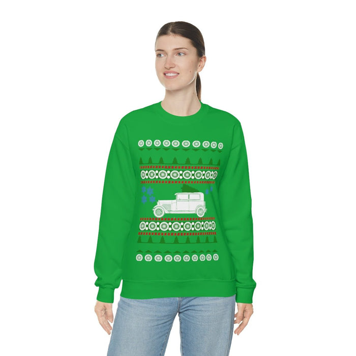 Old car like a Model A ugly Christmas Sweater Sweatshirt