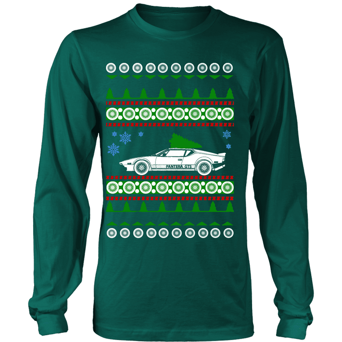 Pantera DeTomaso GTS Ugly Christmas Sweater, hoodie and long sleeve t-shirt sweatshirt