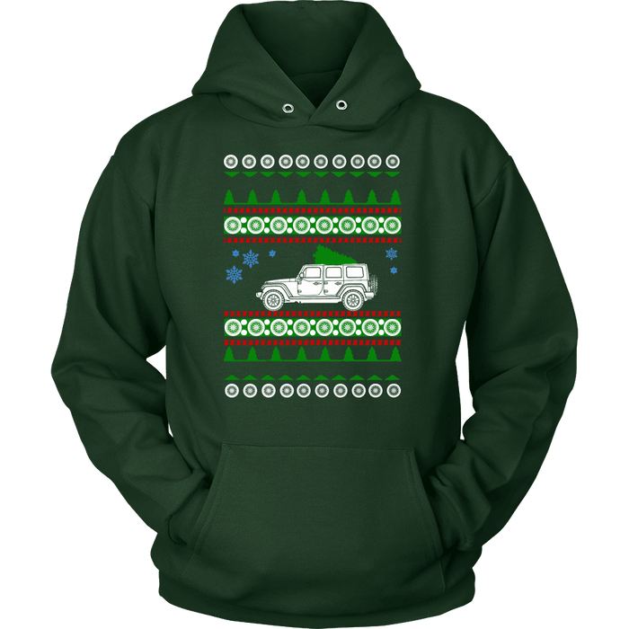 off road american vehicle Wrangler 4 door ugly christmas sweater, hoodie and long sleeve t-shirt sweatshirt