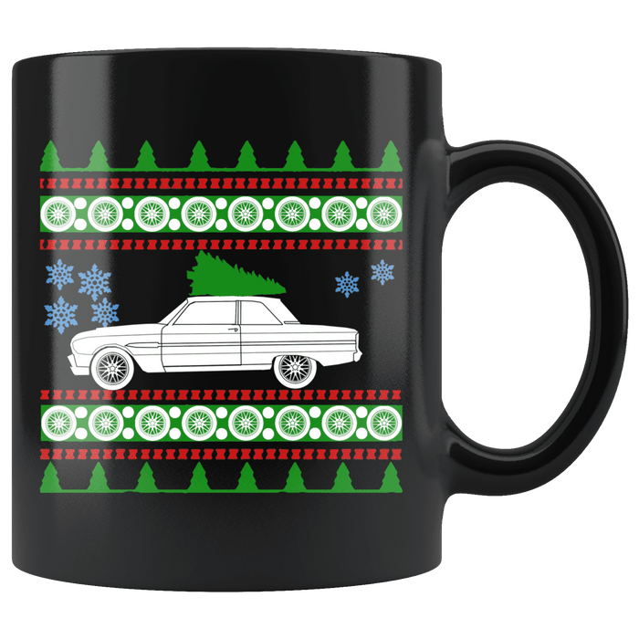 1963 Ford Falcon Christmas Sweater Mug