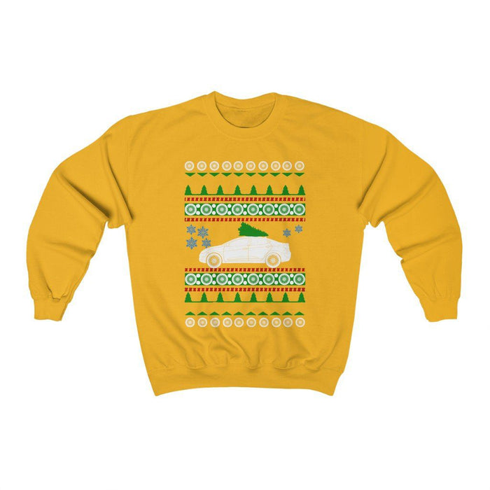 Korean Car like a 2013 Elantra Hyundai Ugly Christmas Sweater Sweatshirt