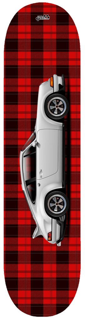 Car Art Super 964 Skateboard Deck 7-ply Hardrock Canadian Maple White V2