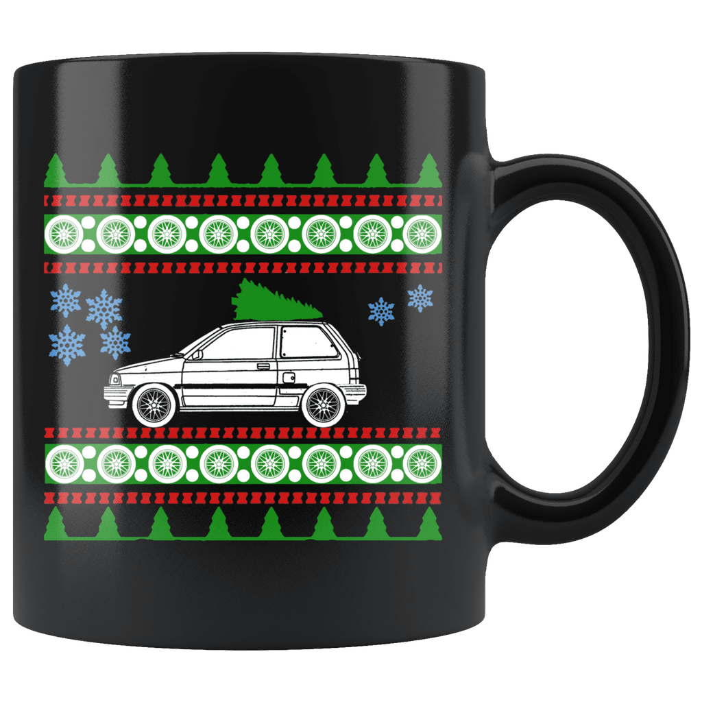 1990 Ford Festiva Christmas Sweater Mug