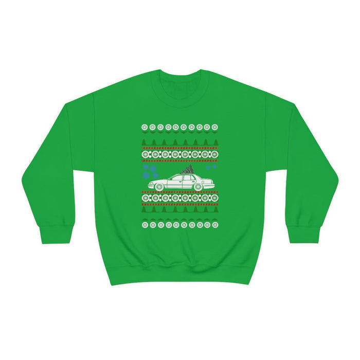 Canada car like 2nd gen Crown Victoria Ugly Christmas Sweater Sweatshirt