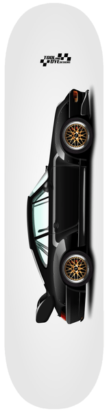 Car Art 993 RS Skateboard Deck 7-ply Hardrock Canadian Maple black