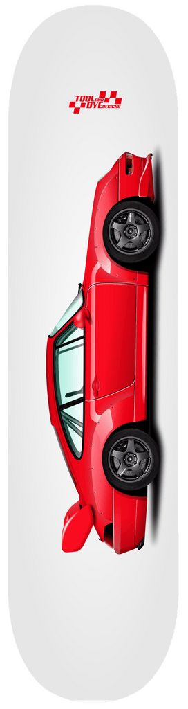 Car Art 993 RS Skateboard Deck 7-ply Hardrock Canadian Maple red V3