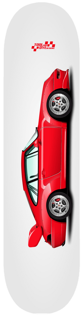 Car Art 993 RS Skateboard Deck 7-ply Hardrock Canadian Maple red V2