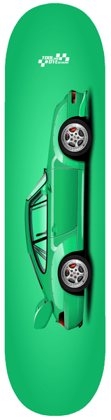 Car Art 993 "RS" Skateboard Deck 7-ply Hardrock Canadian Maple Green V1