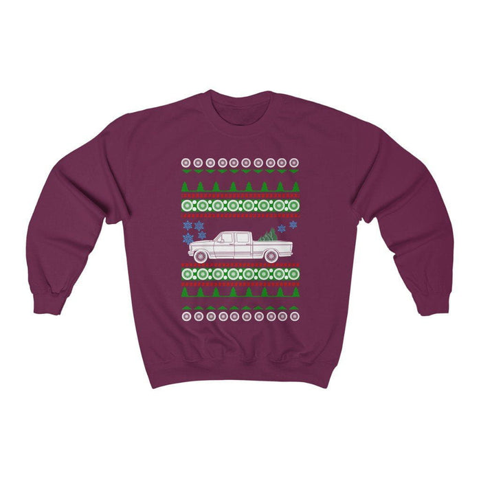 truck like a 1996 F250 Crewcab shortbed ugly christmas sweater sweatshirt