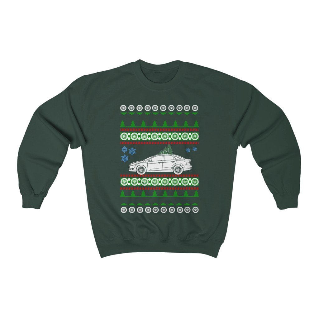 2012 Ford Focus Sedan Ugly Christmas Sweater 3rd gen sweatshirt