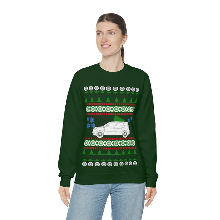 UK Car like a Soul Ugly Christmas Sweater kia