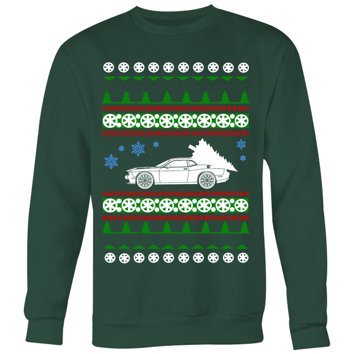 american car or truck like a  Challenger SRT Hellcat Ugly Christmas Sweater, hoodie and long sleeve t-shirt sweatshirt