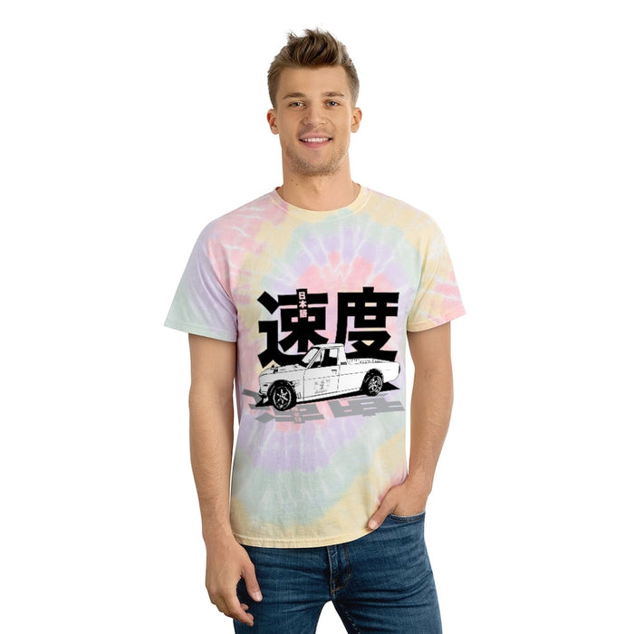 Truck like a Datsun Sunny Truck Tie-Dyed T-shirt Kanji Japanese Speed