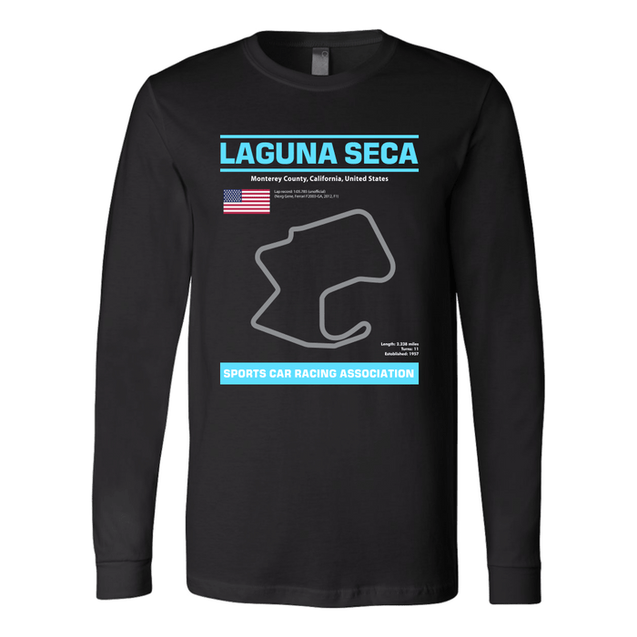 Version 2 Laguna Seca Race Track Outline Series T-shirt