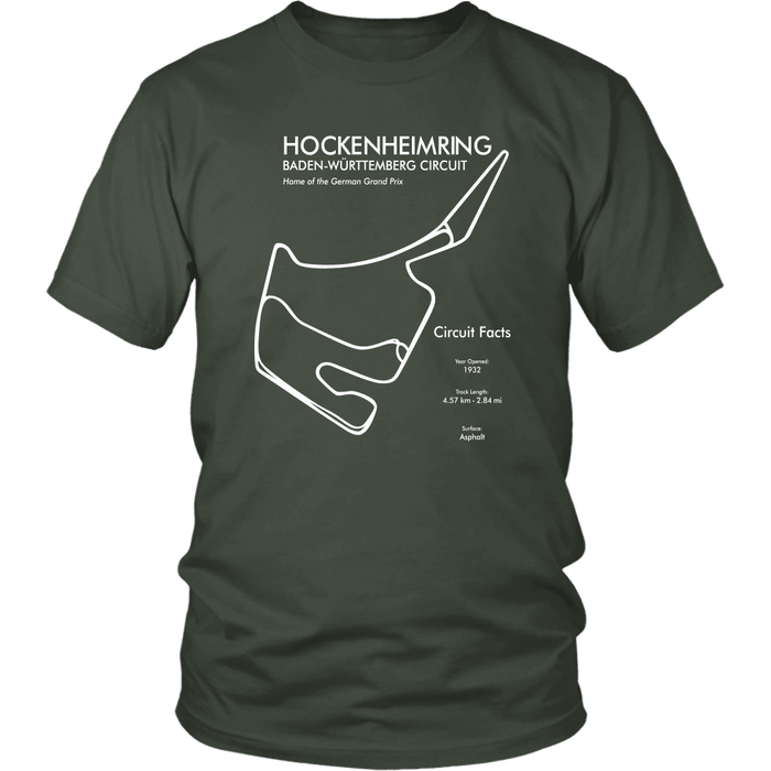 Hockenheimring Track Outline T-shirt