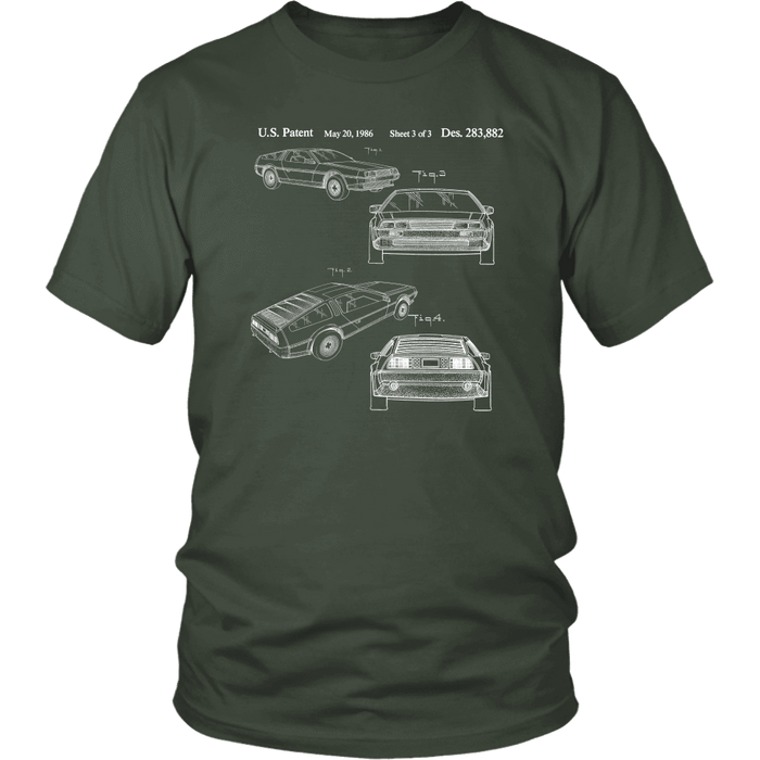 Delorean Patent Design DMC-12 sweatshirt