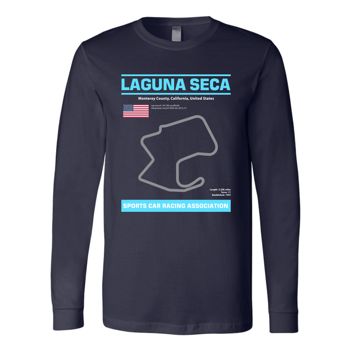 Version 2 Laguna Seca Race Track Outline Series T-shirt