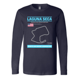 Version 2 Laguna Seca Race Track Outline Series T-shirt