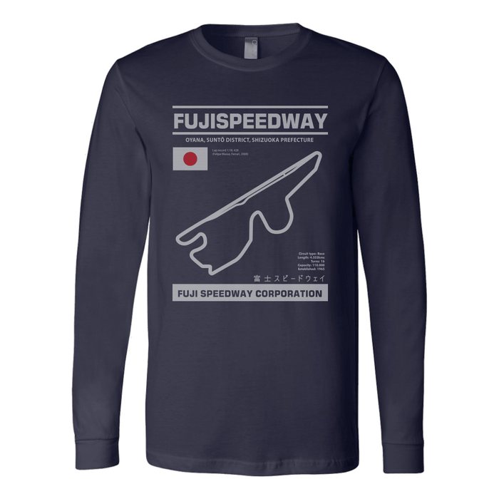 Fuji Speedway Race Track Outline Series T-shirt