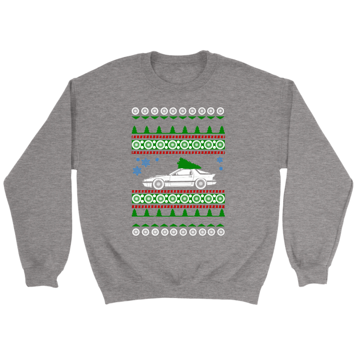 Mazda RX-7 Gen 2 Ugly Christmas Sweater Sweatshirt