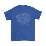 Chevy LT4 Engine Blueprint Illustration T-shirt