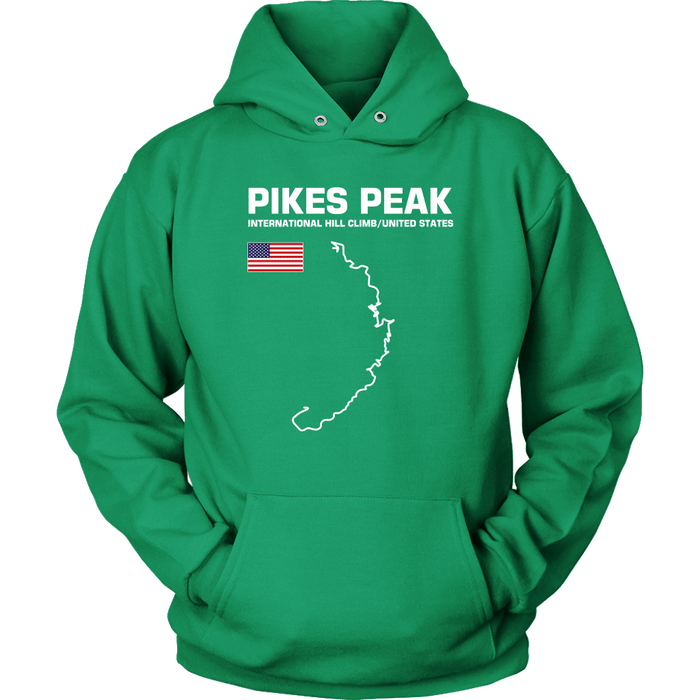 Pikes Peak International Hill Climb Track Outline Series T-shirt or Hoodie