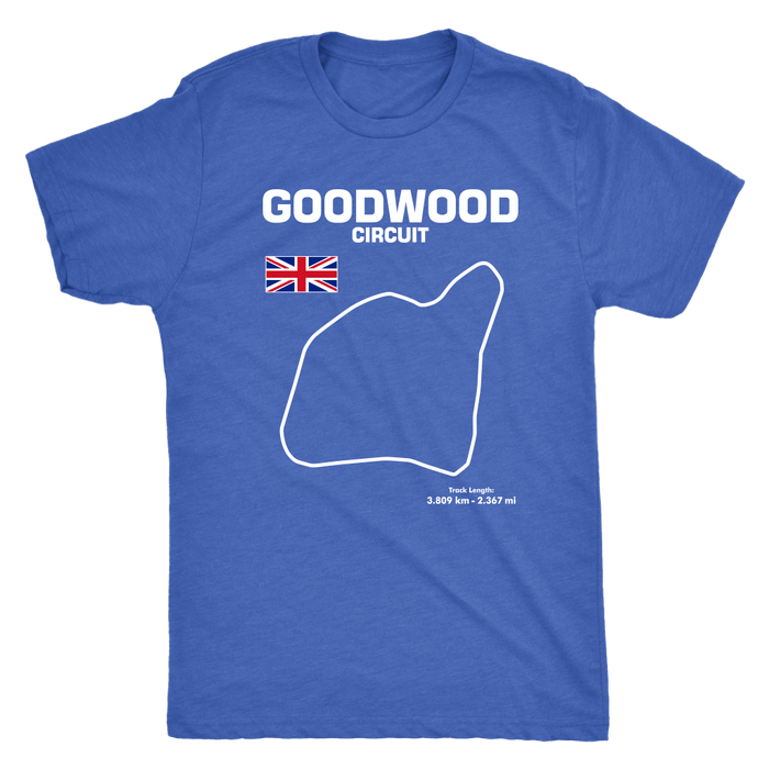 Goodwood Circuit Race Track Outline series t-shirt or hoodie