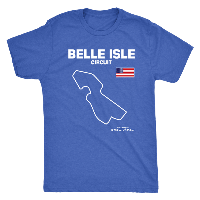 Detroit Belle Isle Track Outline Series T-shirt or Hoodie